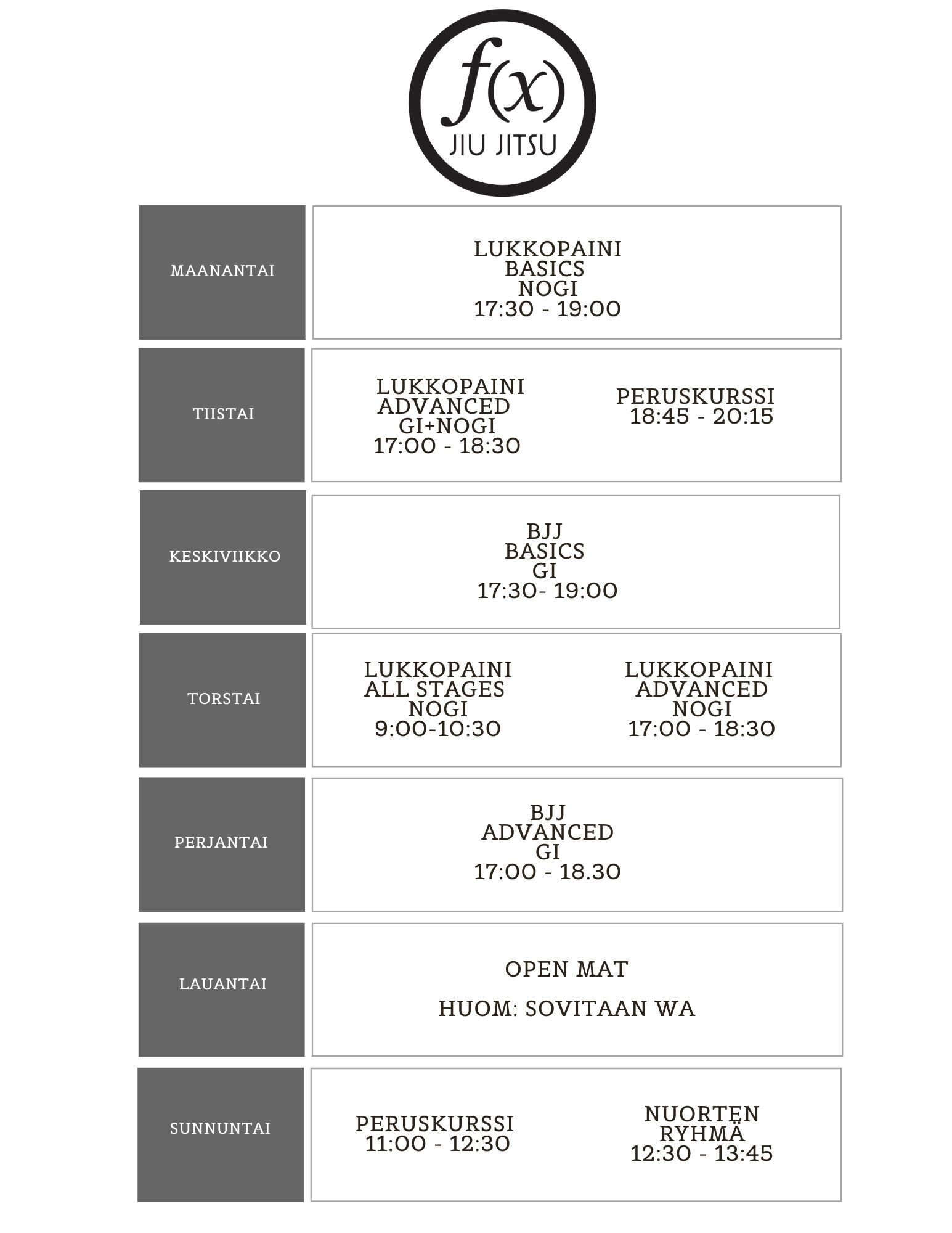 Four period class schedule timetable-4