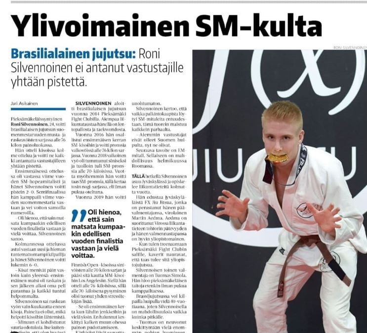 Roni Silvennoinen BJJ nogi blackbelt fx jiujitsu